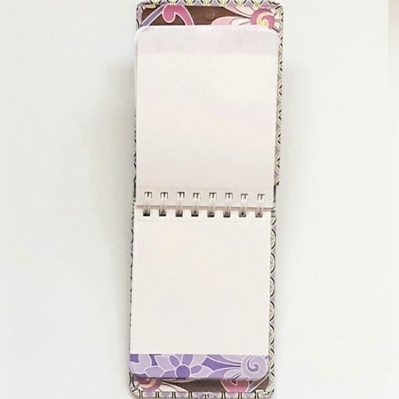 Vera Bradley Brown Floral Pattern Cotton Lanyard + VB Mini Pocketbooks - Picture 4 of 13